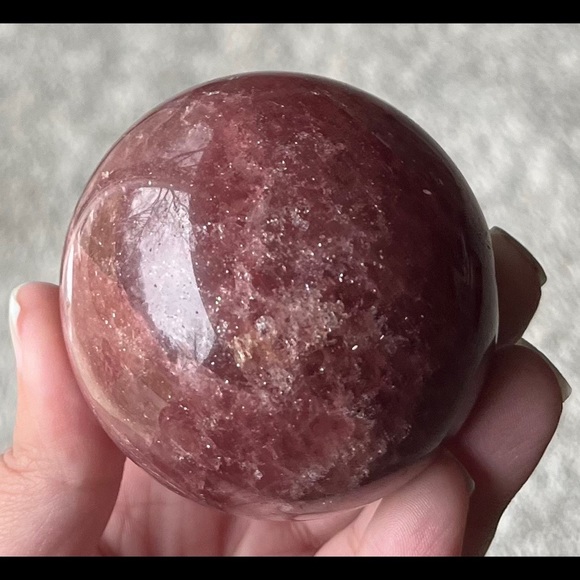 (RELISTED) Tanzberry Quartz Sphere - Picture 6 of 16